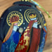 2020 LI BIEN Handpainted Glass Finial Three Kings 5” Christmas Tree Ornament