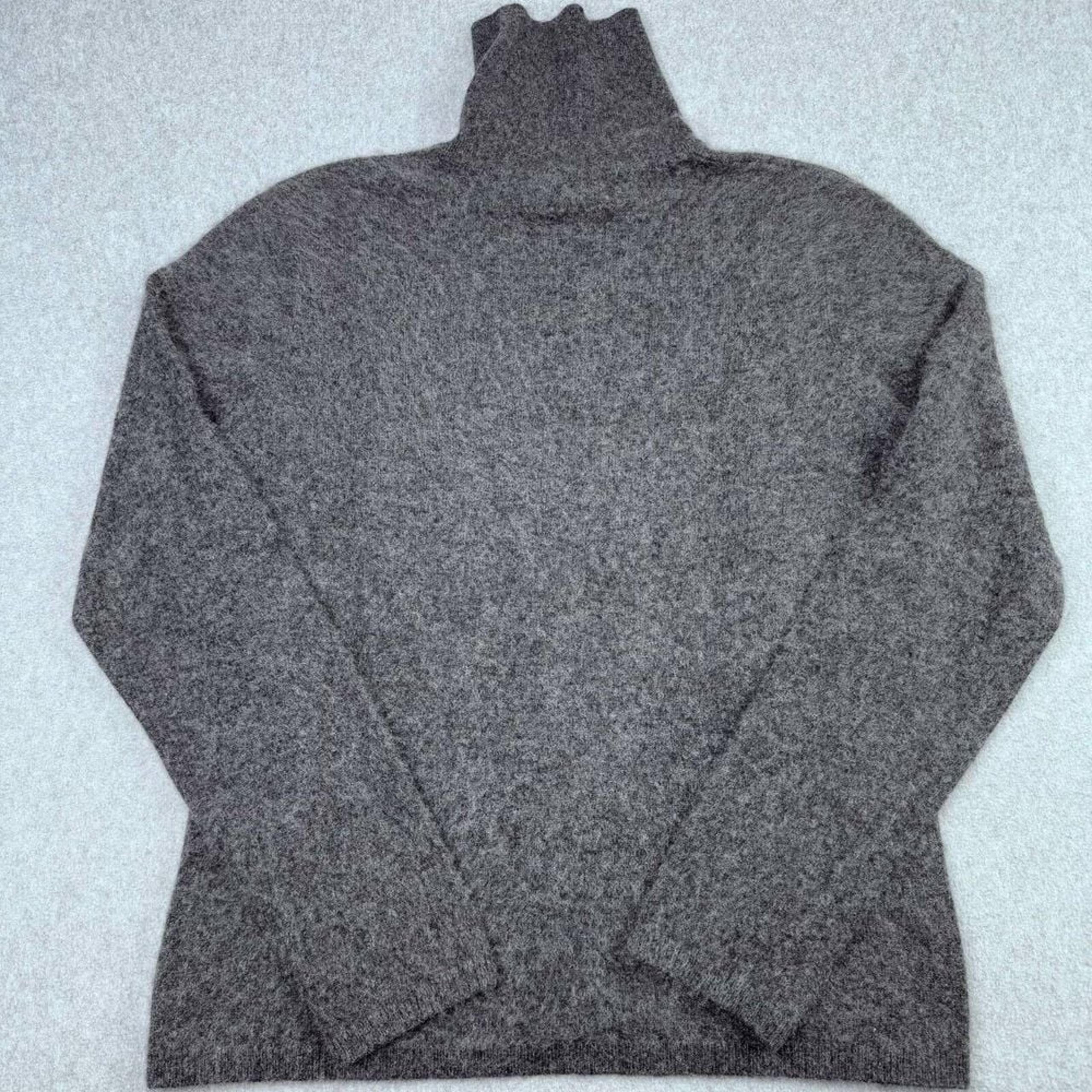 Lauren Ralph Lauren Sweater Womens Size M Gray 100% Cashmere Turtle Neck EUC