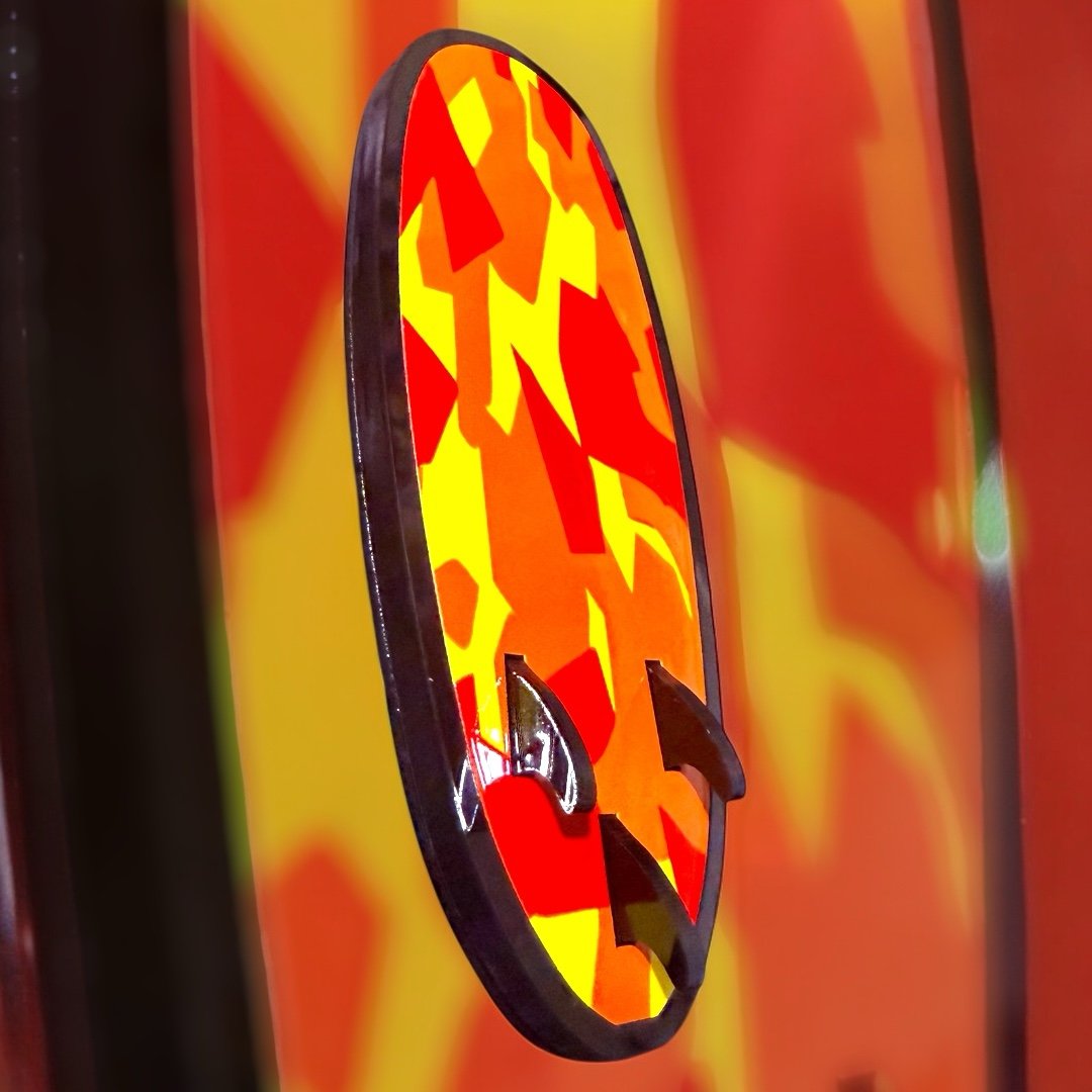 Surfboard Grill Badge
