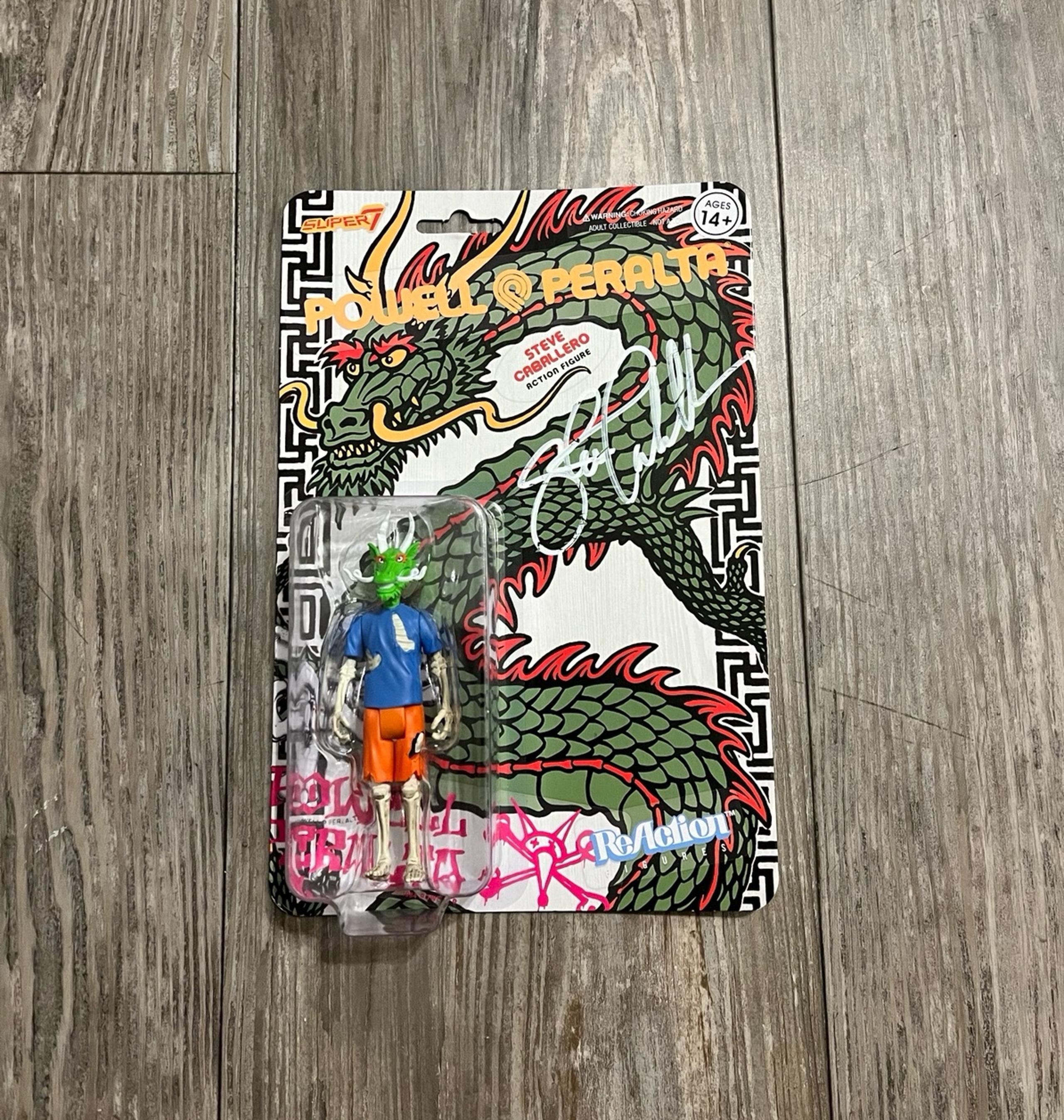 Signed Steve Cabellero Cab Dragon ReAction Figure