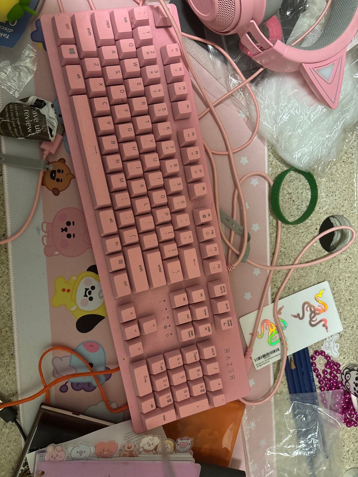 Razer Pink Gaming Keyboard