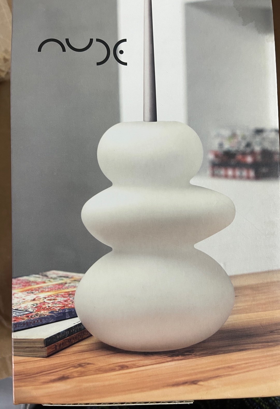 Opal Gray Cairn 8.5 Lead Free Crystal Tabletop Candlestick