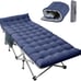 Folding Bed Camping Cot for Adult Portable Outdoor with Soft Mattress Carry Bad