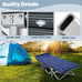 Folding Bed Camping Cot for Adult Portable Outdoor with Soft Mattress Carry Bad