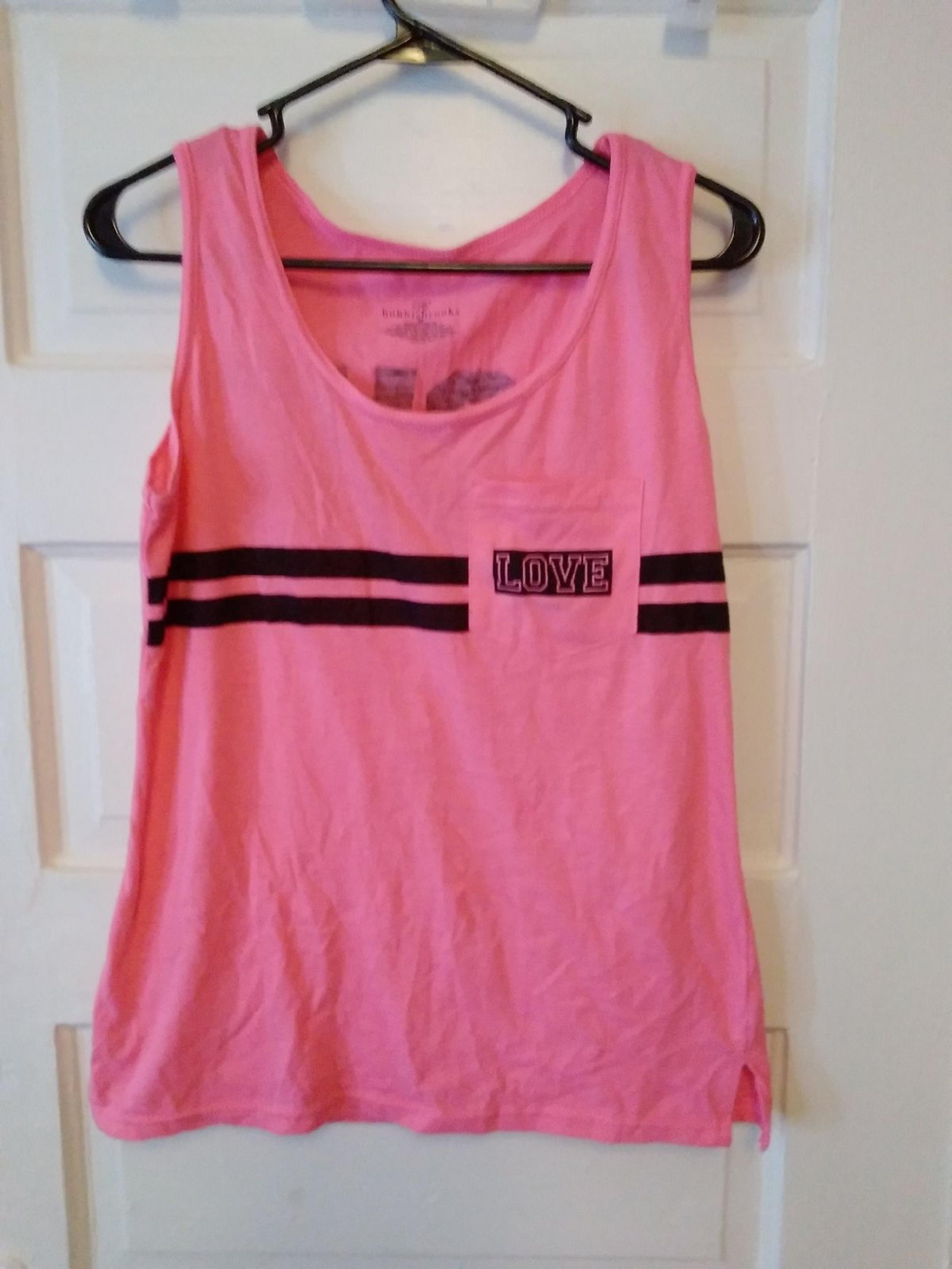 BOBBIE BROOKS PINK Tank Top NWT 3 4 15$