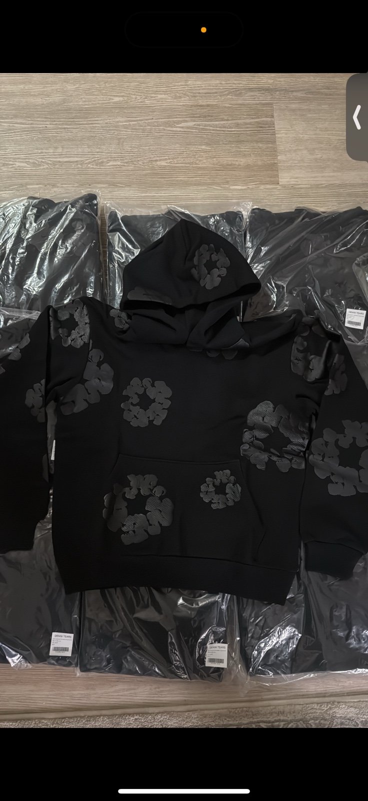 Monochrome Denim Tears hoodie