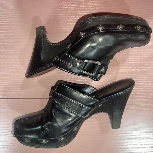 Cole Haan Tova Studded Suede Heeled Mules