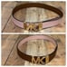 MICHAEL KORS Women’s Twist Reversible Brown Pink Belt Please view measurements