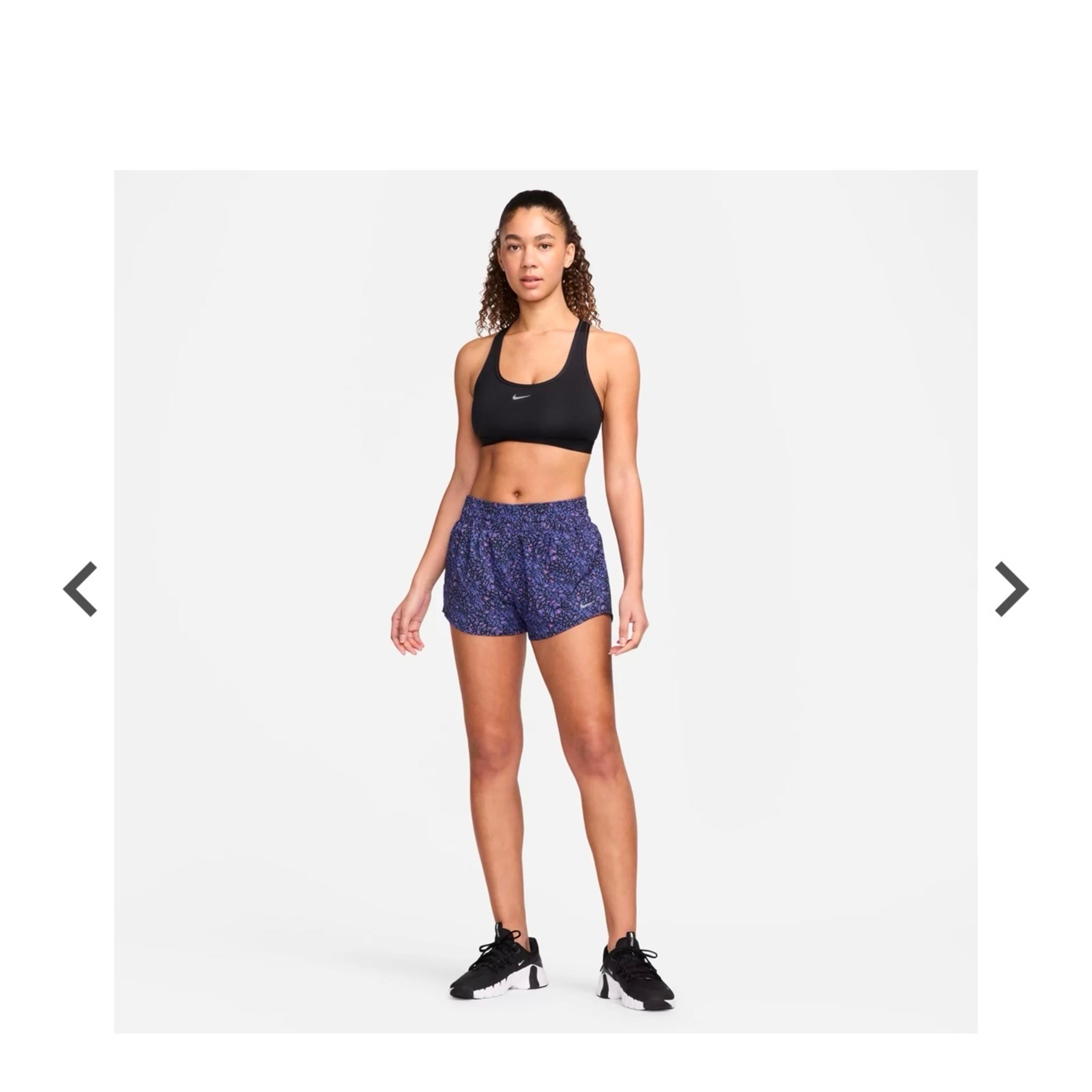 NEW Nike Women's Tempo Dry Core 3'' Running Shorts: purple & black XL $45 retail