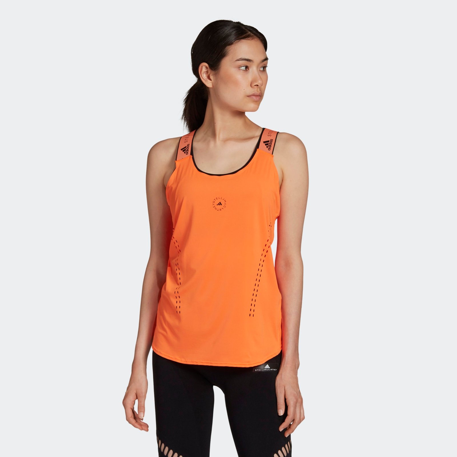 adidas by Stella McCartney Truepurpose Loose Running Training Orange Tank Top
