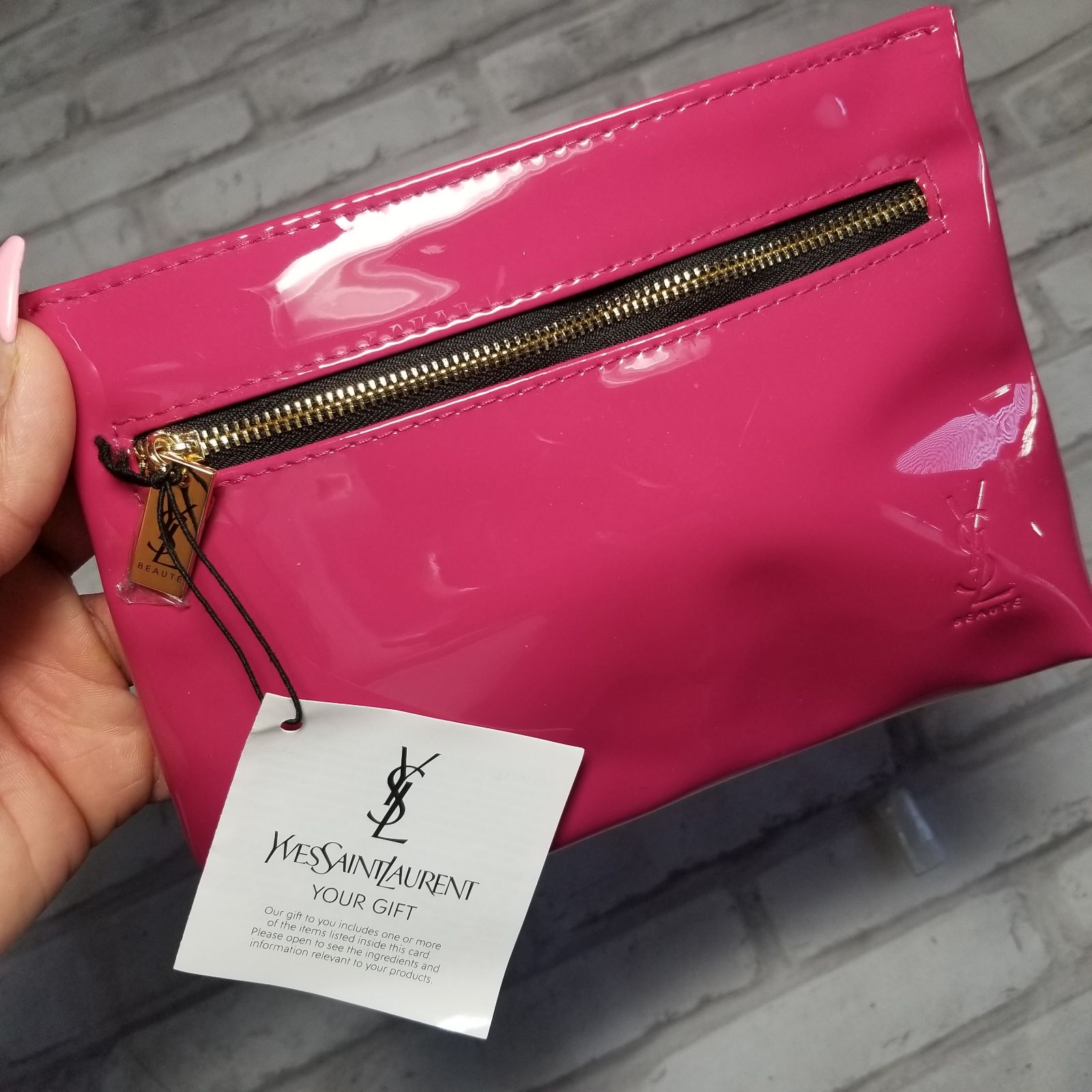 ysl yves saint laurent dust & makeup bag