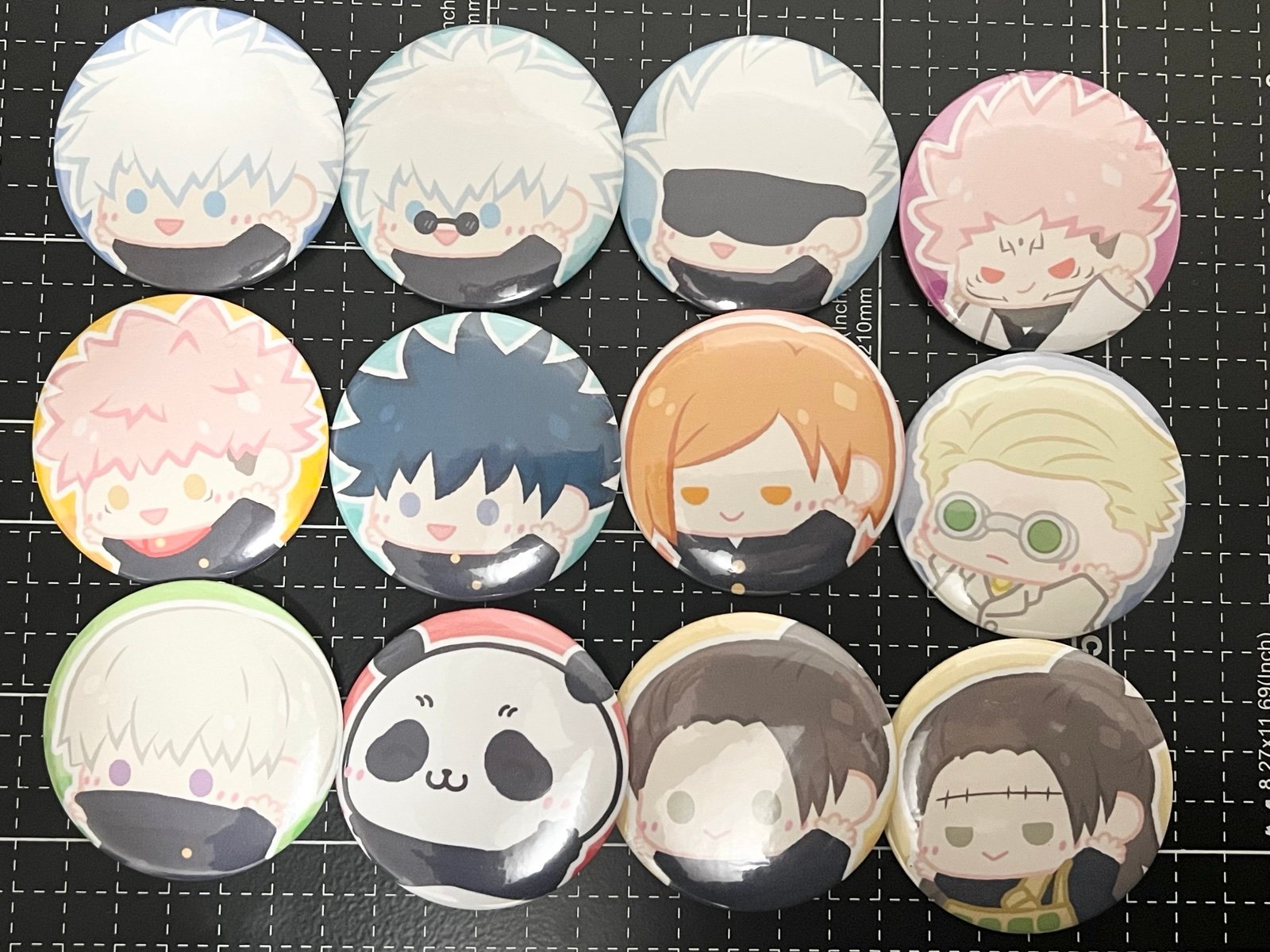 Anime Jujutsu Kaisen Button Pin Set
