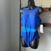 Contours Coco Reef Tummy-Control Contrast One-Piece Swimsuit in cobalt 16/40C