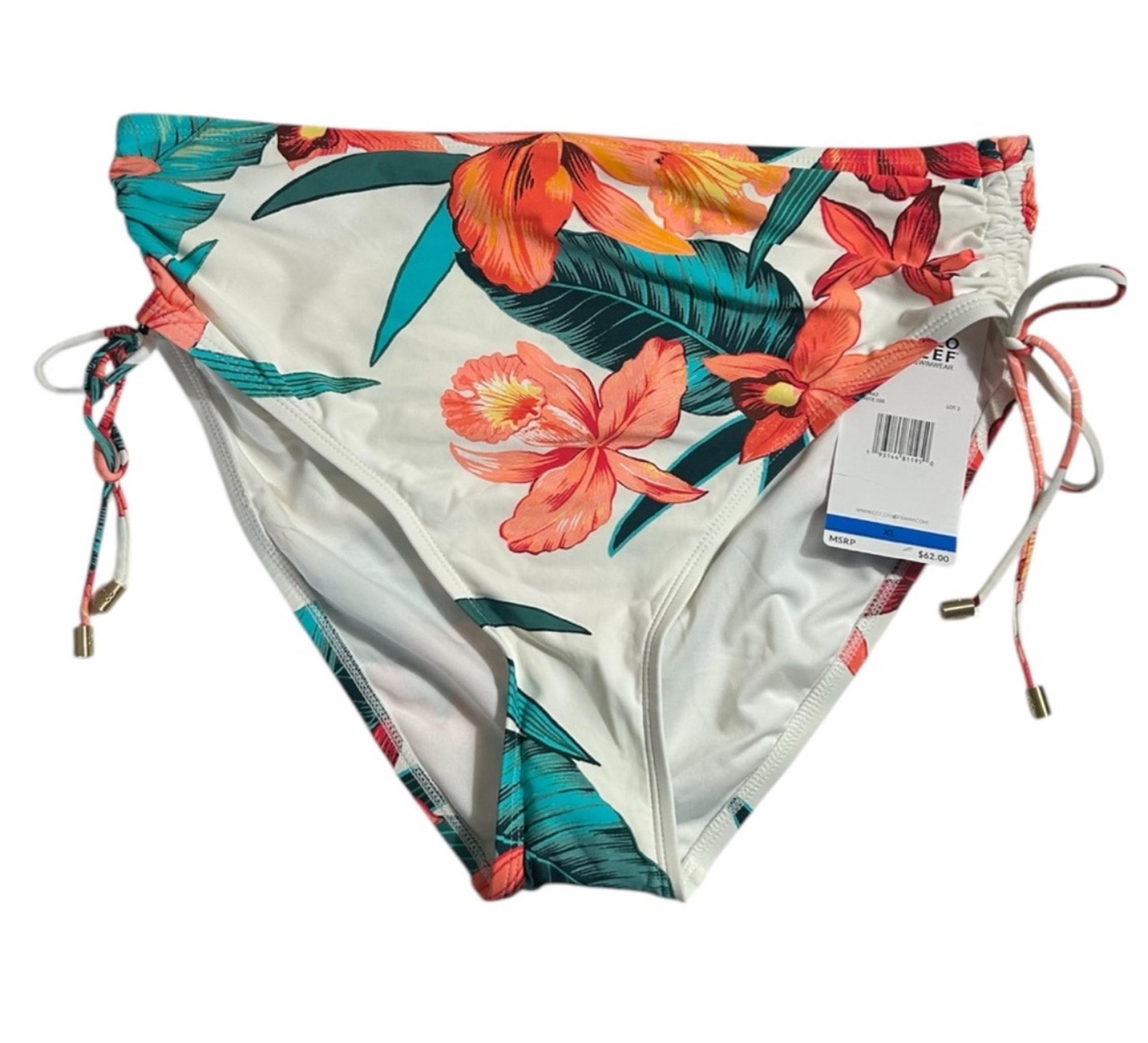Coco Reef Floral High Waist Shirred Bikini