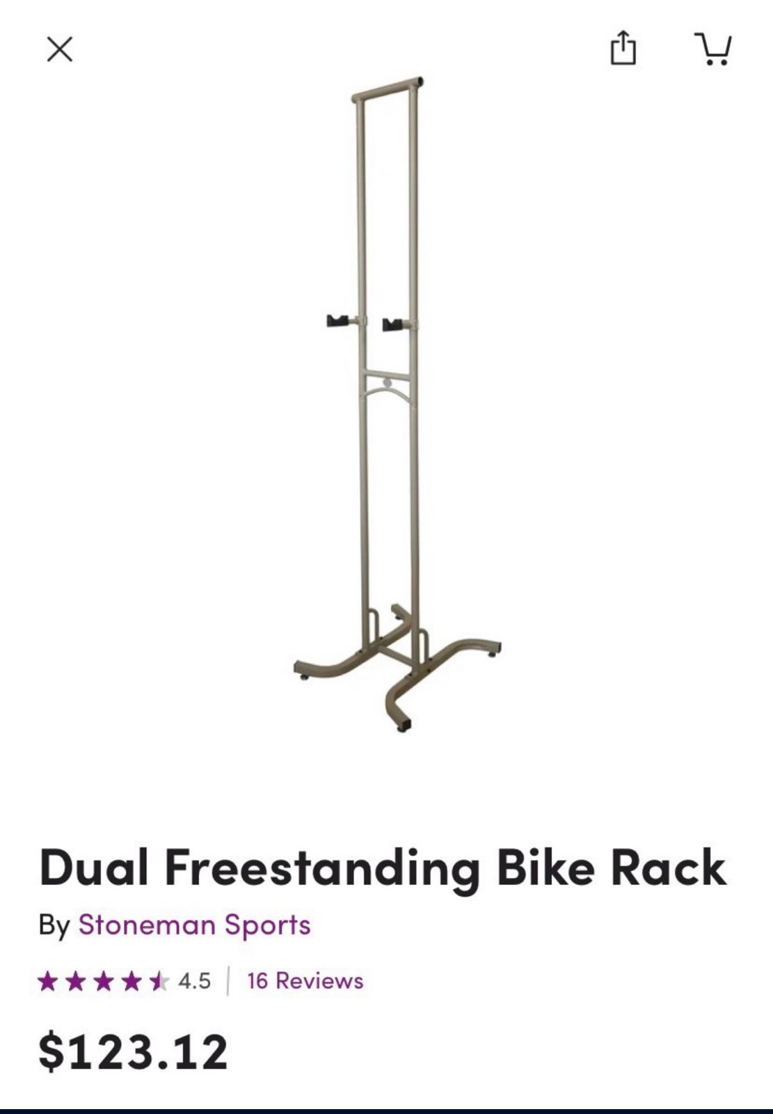Dual Freestanding Bike Rack