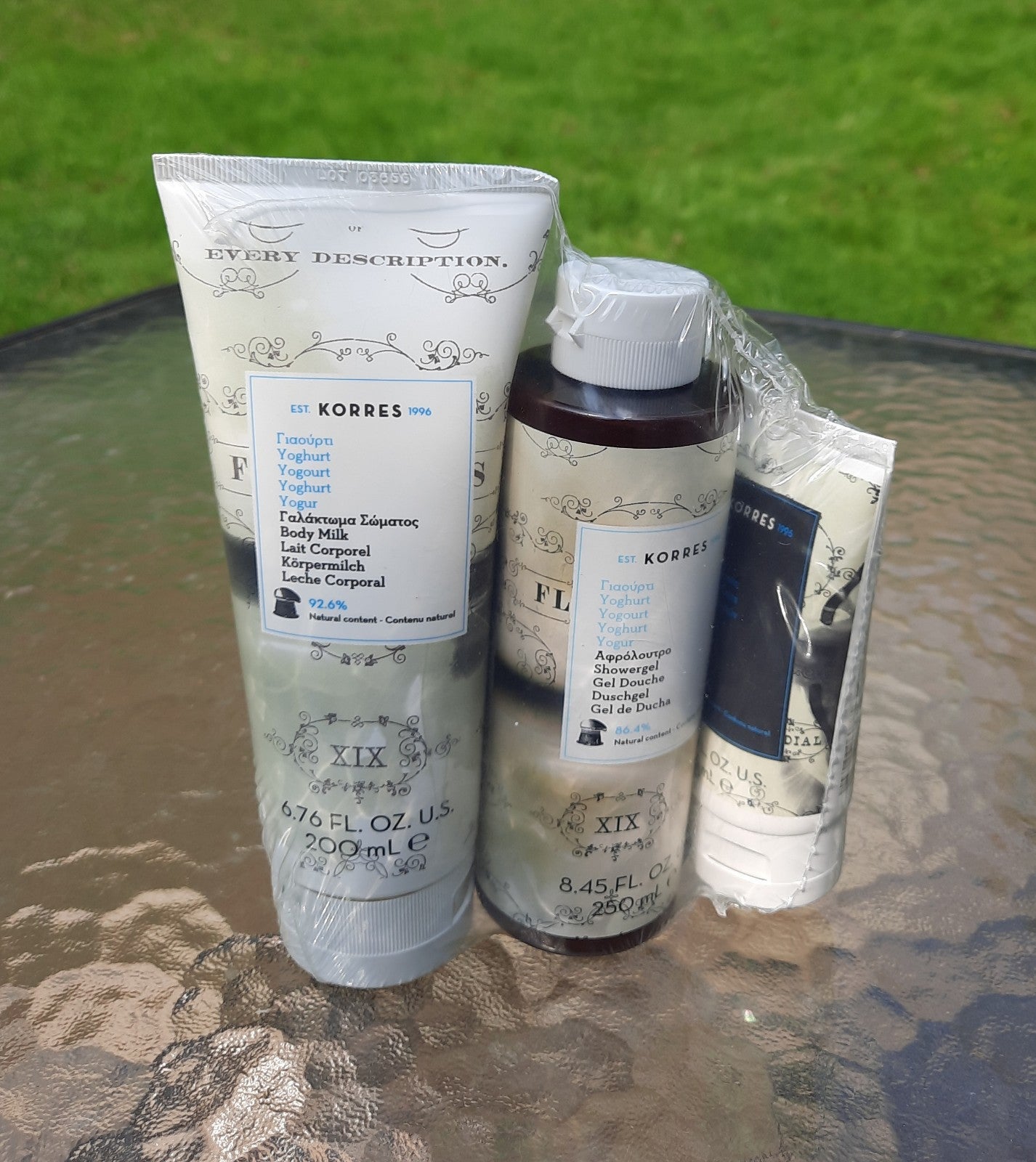 Korres 3 piece Shower Set