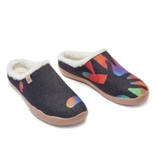 UIN Women's Mules Comfort Travel Shoes Casual Slippers(LOVE PALMS MALAGA)