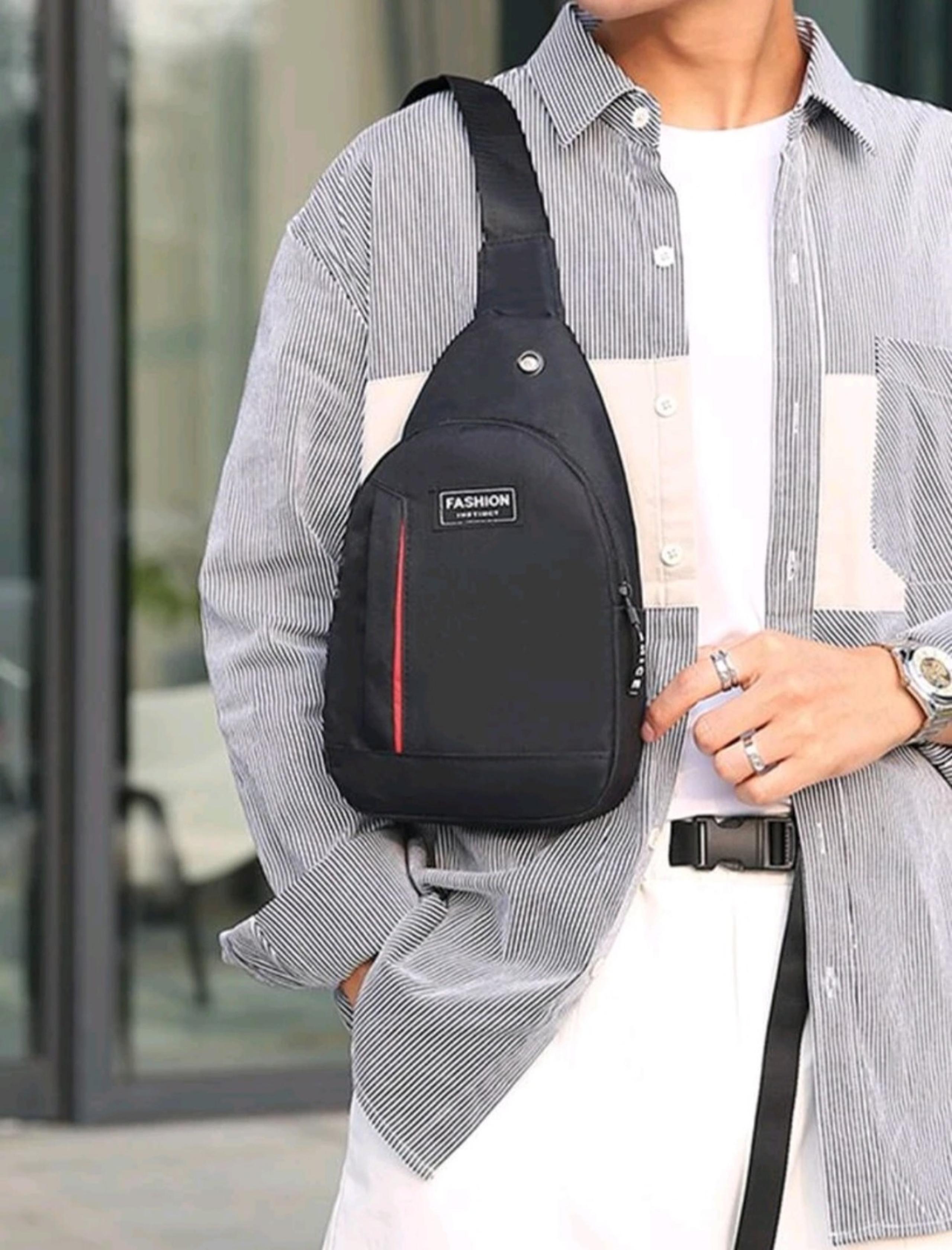 NEW Black Chest Bag