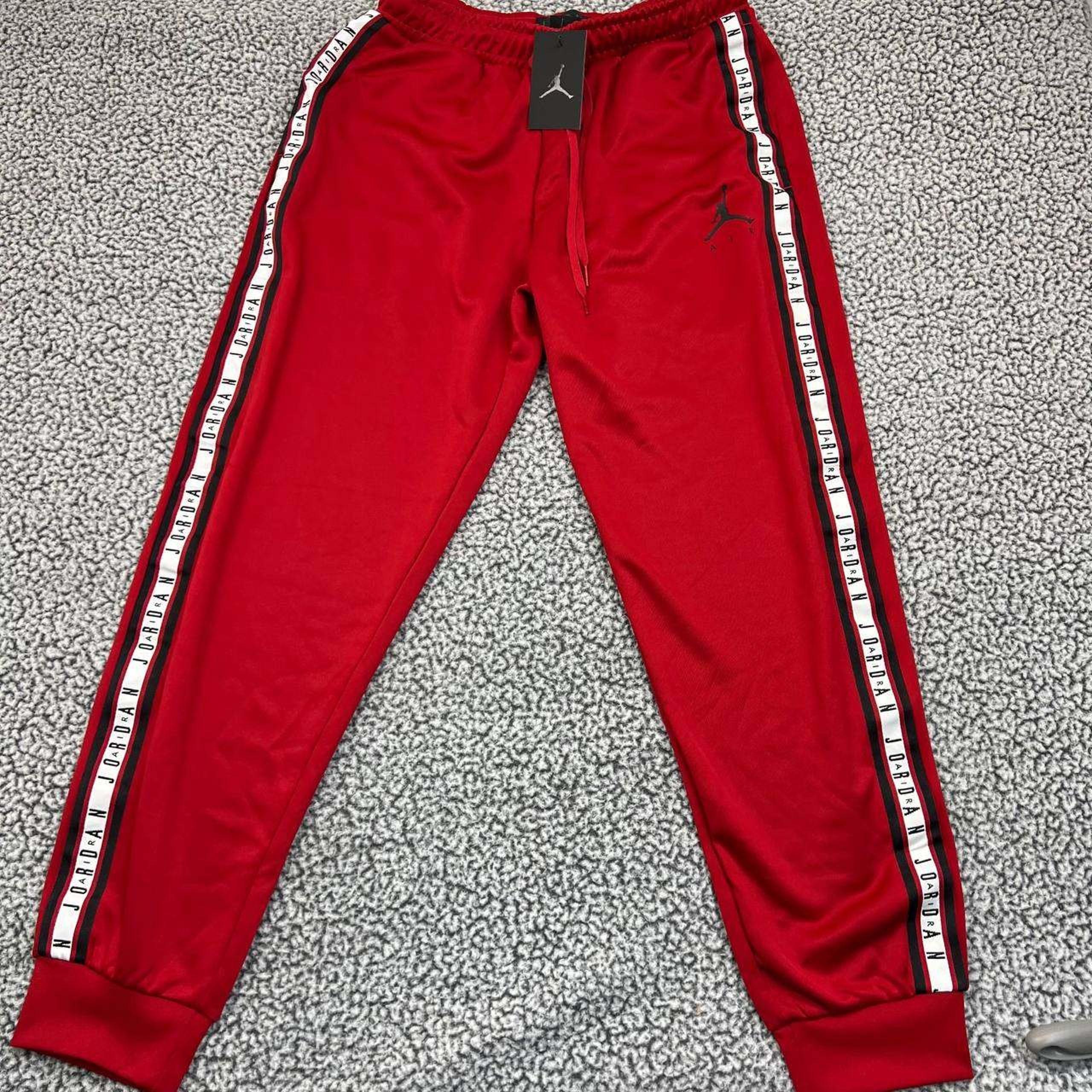 Air Jordan Sweatpants Men Large Red Jumpman Drawstring Adult Outdoor New L