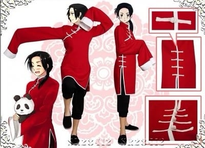 APH Wang, Yao cosplay clothes and wig