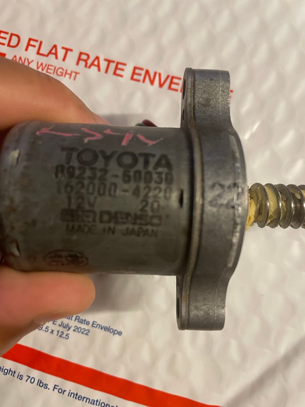 89232-50030 Toyota Denso Steering wheel rilt Motor