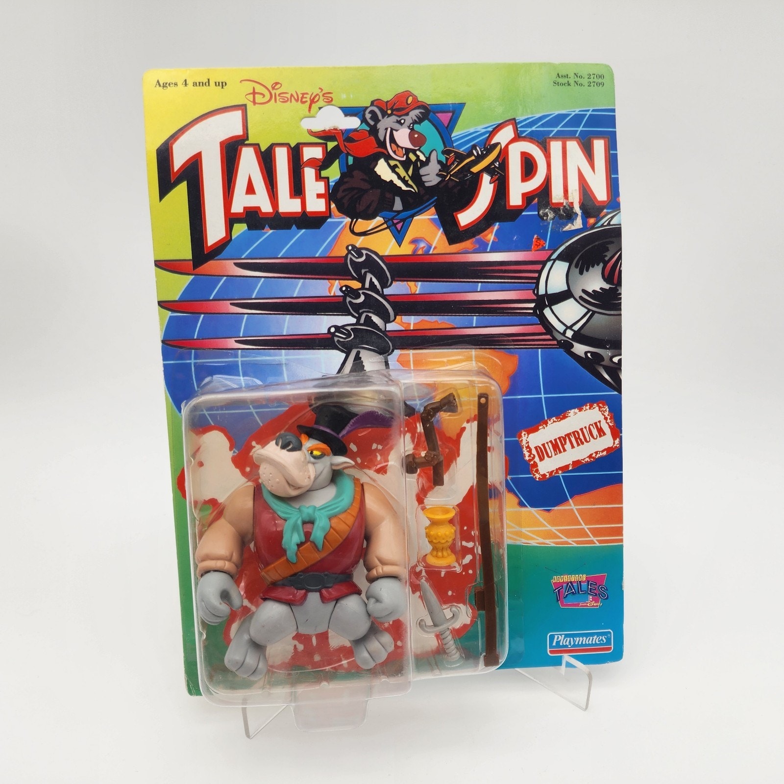Vintage TALE SPIN 1991 Playmates Disney DUMPTRUCK Cartoon Action Figure SEALED
