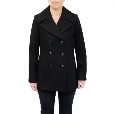 London fog women’s black wool blend Peacoat Size small