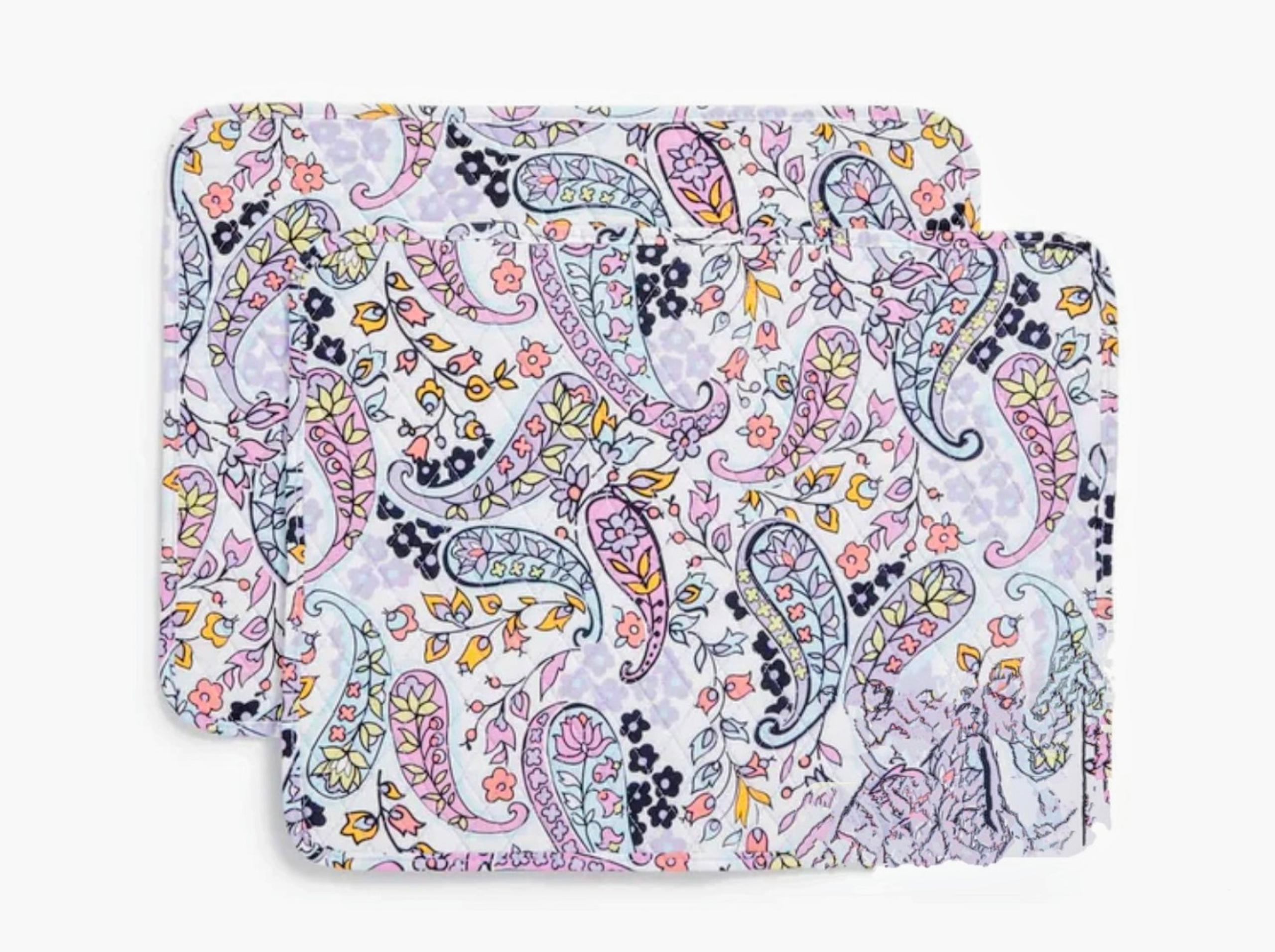 NWT VERA BRADLEY Maddalena Paisley Placemats Set of 2