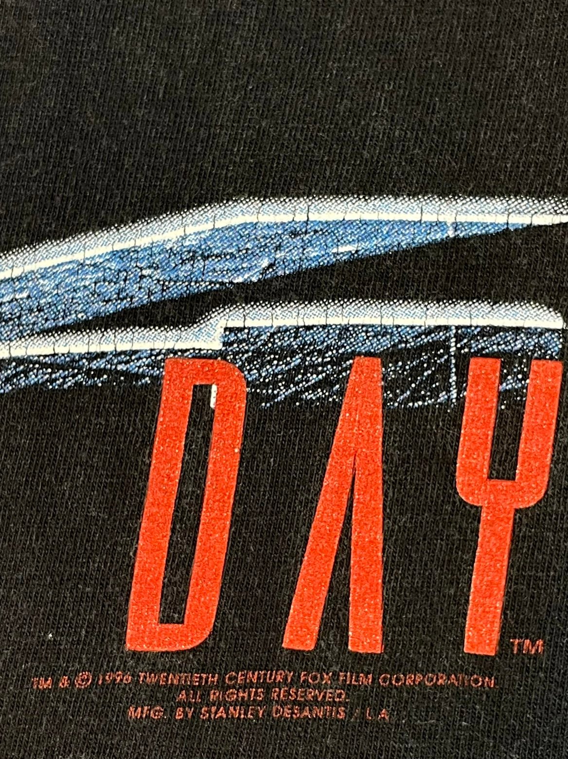 Vintage 1996 Independence Day Movie Promo Shirt Size X-Large shops Stanley Desantis