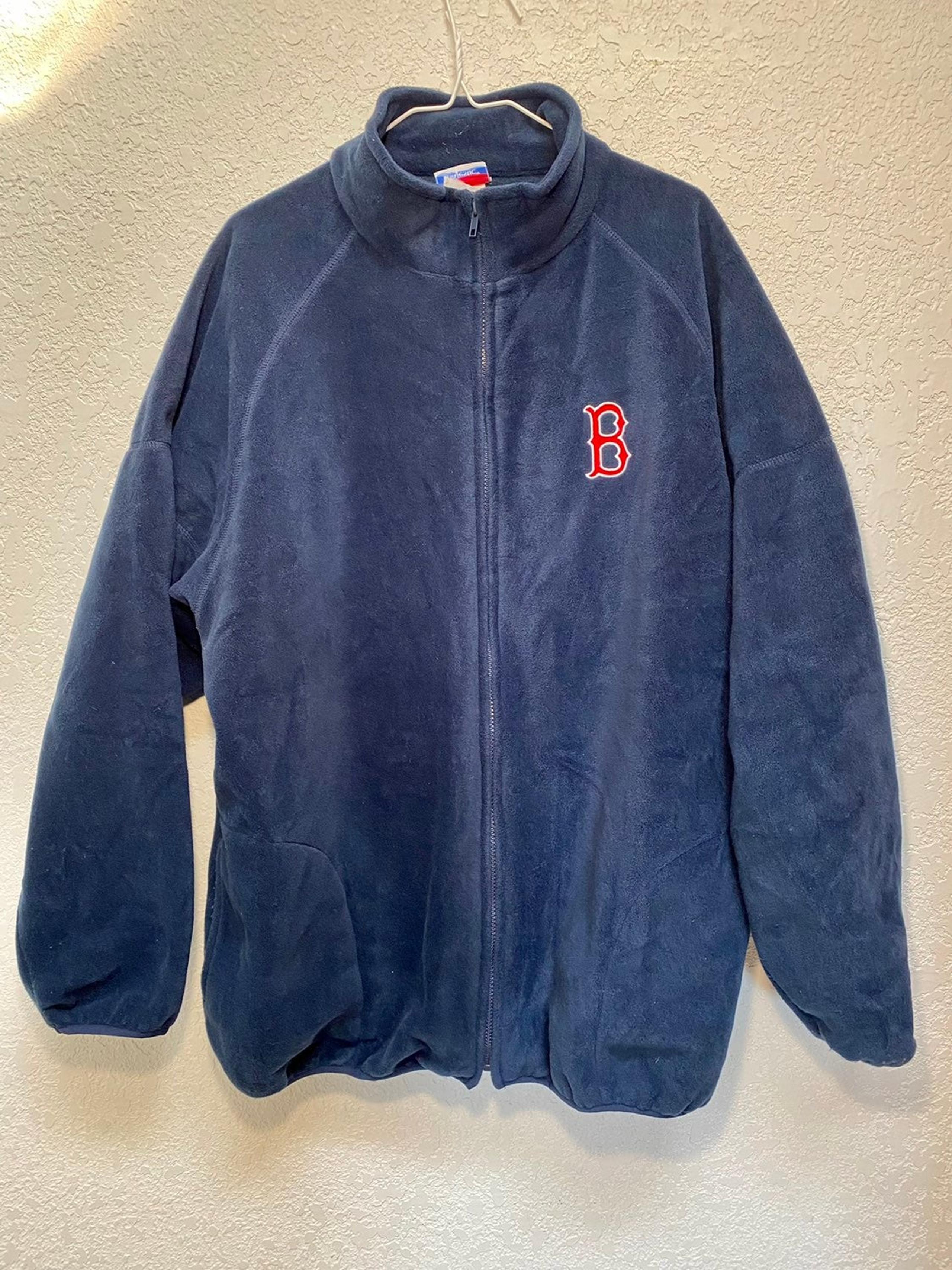 Men's Majestic Boston Red Sox Navy Blue Jacket Size XL MLB Baseball Ball Game