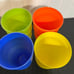 Set of 10 Vintage Dansk Rio Wavy Colorful Drinking Glass Tumblers 6 Height 160z