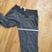 Lululemon Dance Studio Jogger Lined Women 8 Inseam 31 Deep Coal Grey Stripe