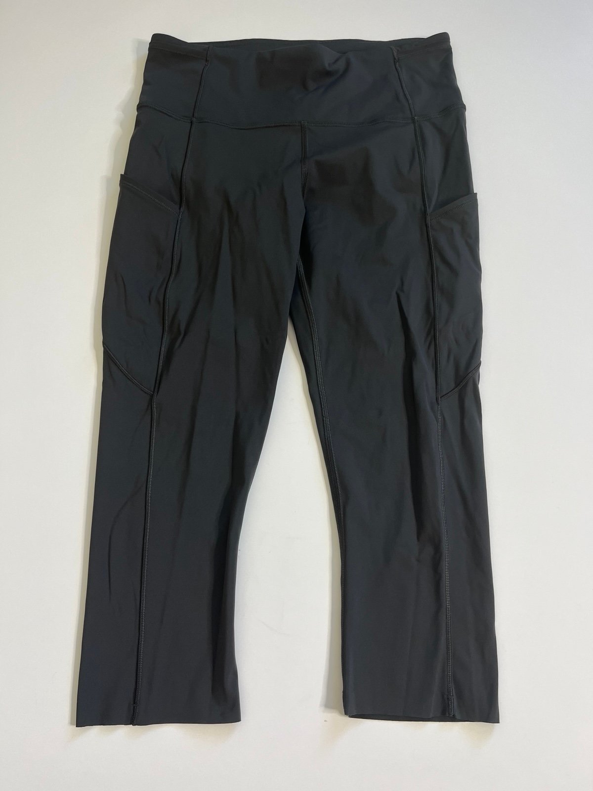 Lululemon Fast and Free Crop Size 8 Black