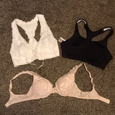 3 bras small 32B 36B