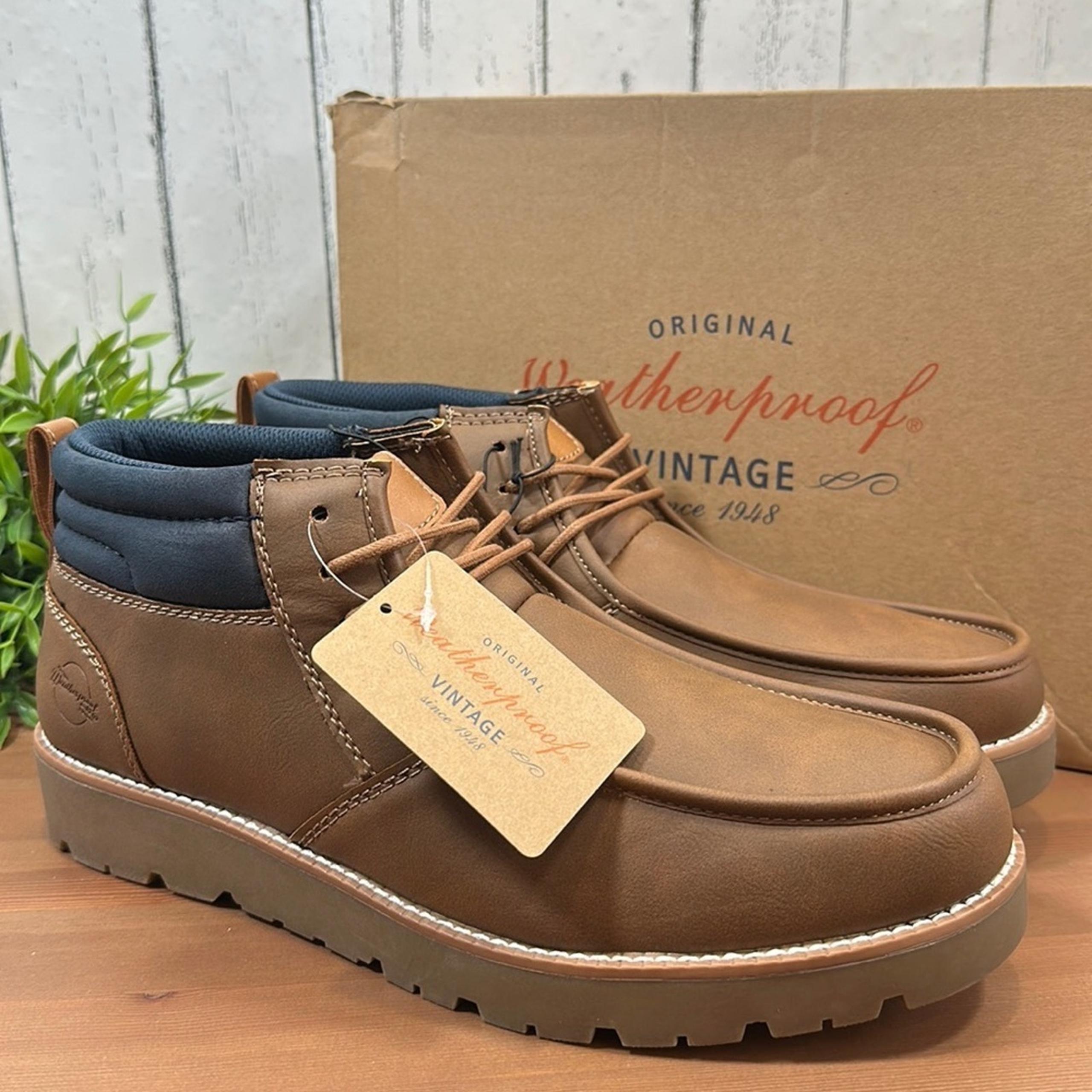 Weatherproof Vintage Mens Faux Leather Chukka Boots Size 13