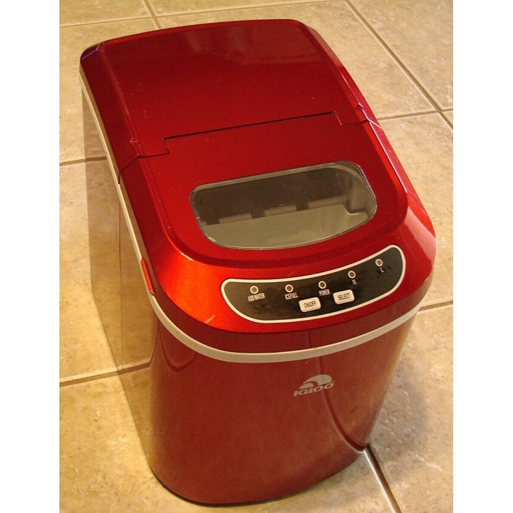 Igloo Portable Electronic Ice Cube Maker Machine Model No ICE102-Red Scoop RV