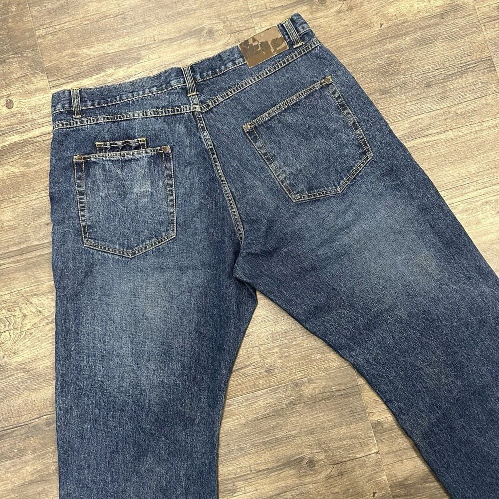 Vintage Karl Kani Baggy Denim Straight Leg Pants Jeans Hip Hop Men Size 42x34