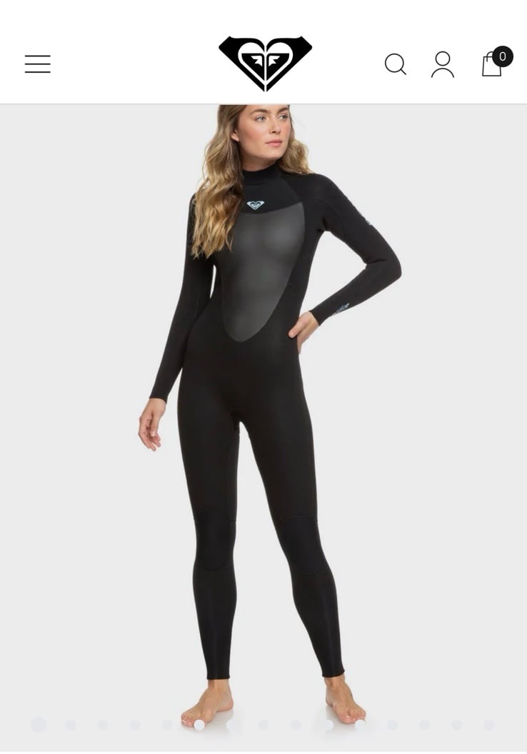 Roxy Tall Prologue Back Zip Wetsuit 3/2 mm, size 10T
