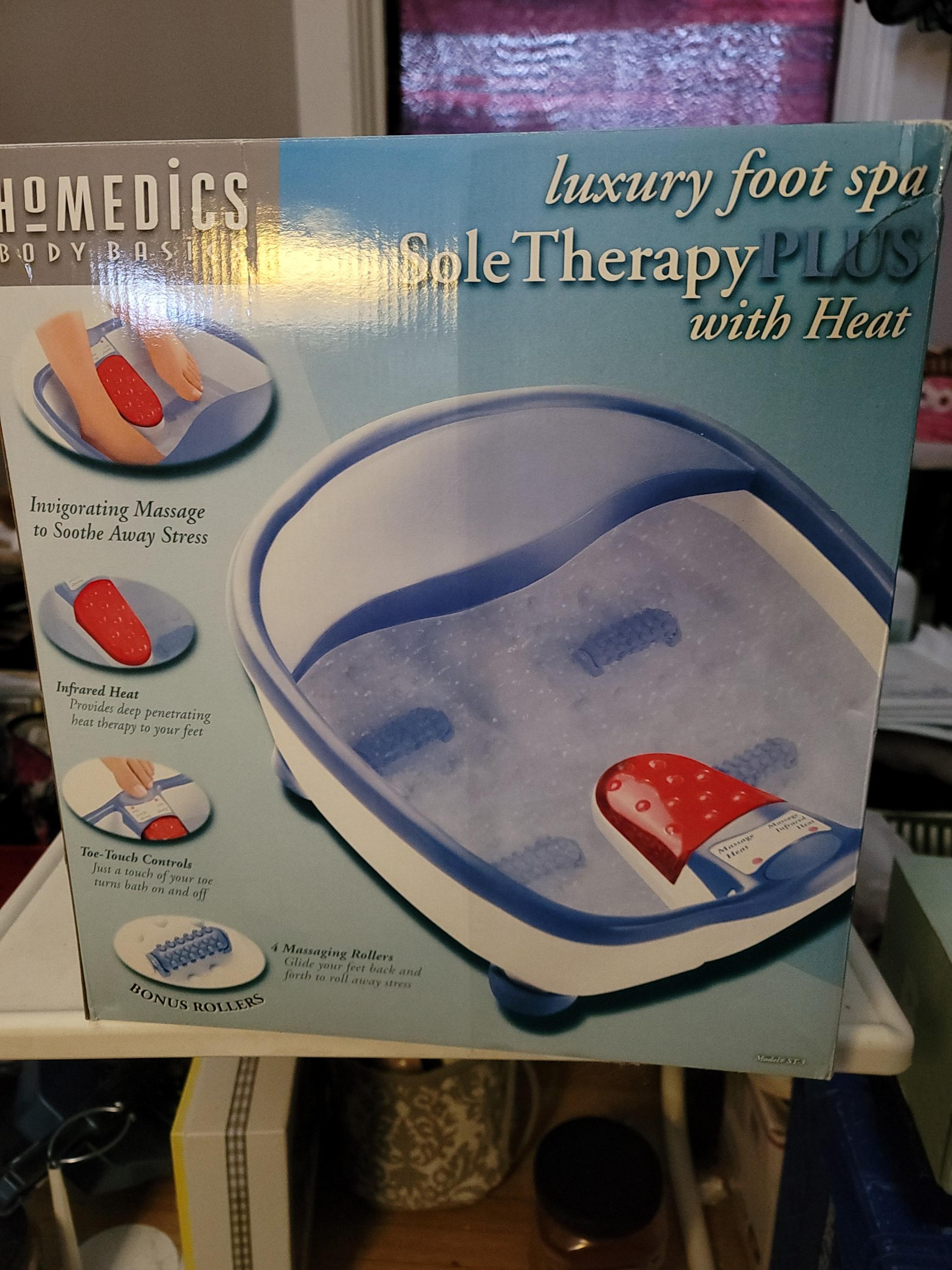 HOMEDICS LUXURY FOOT SPA SOLE THERAPY W/ HEAT
