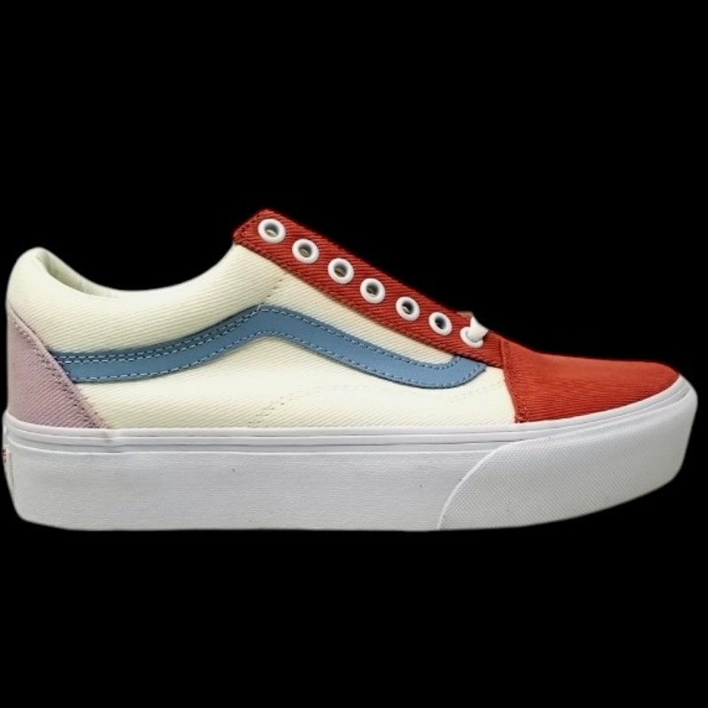 スニーカー VANS OLD SKOOL TWILL SHOE VANS Old Skool Platform Twill Pastel Women's Low Top Canvas