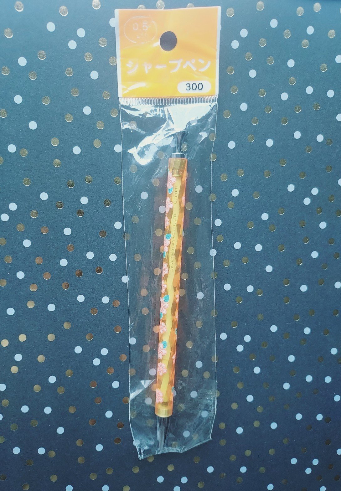 Sanrio vintage rare Hello Kitty hawaii flower doll orange Pen collection vtg new