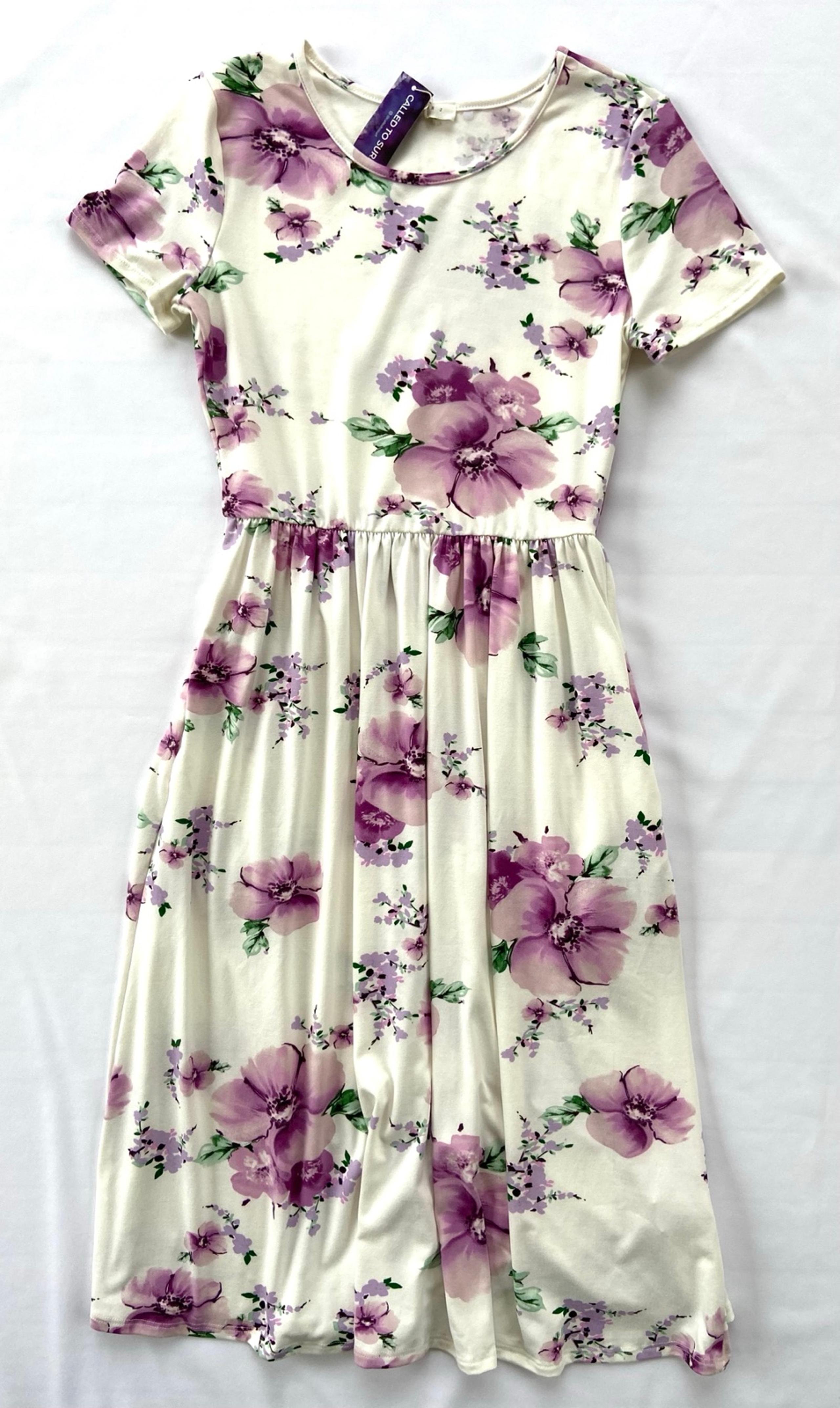 NWT Reborn J Women’s Lavender Floral Dress, Size S