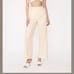 HAMPTON TUCK FRONT PANT IN SOFT YELLOW SZ S.