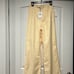 HAMPTON TUCK FRONT PANT IN SOFT YELLOW SZ S.