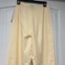 HAMPTON TUCK FRONT PANT IN SOFT YELLOW SZ S.