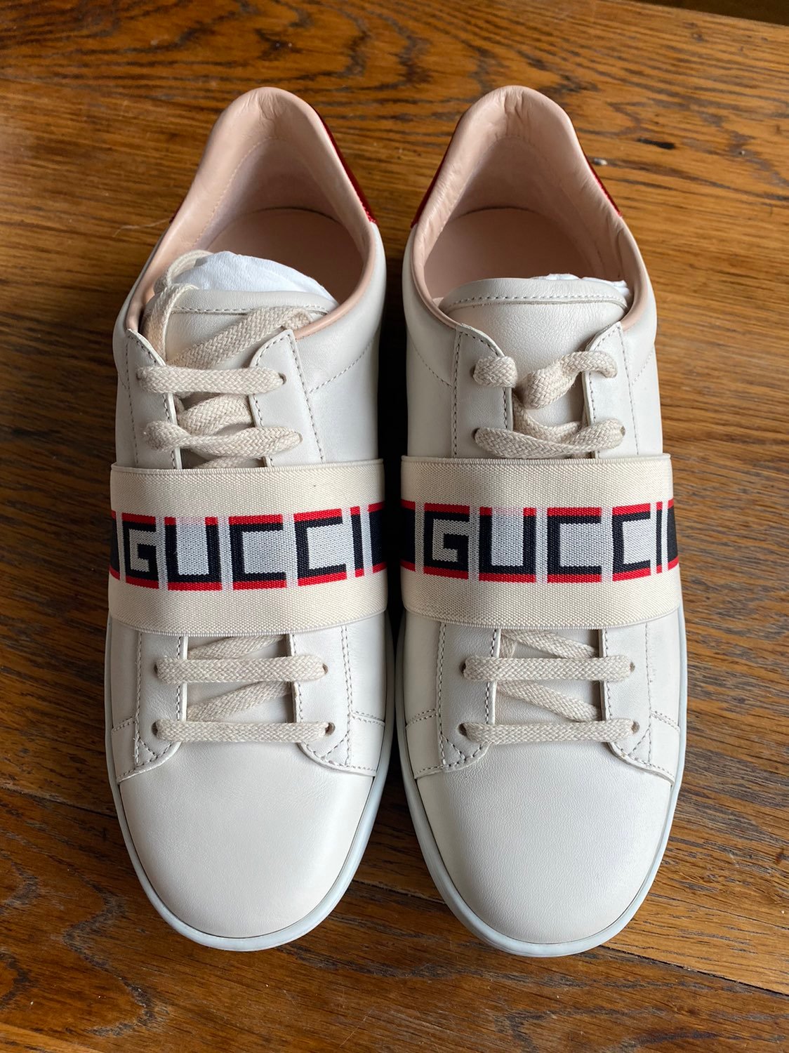 Gucci Ace Stripe Ivory Sneakers