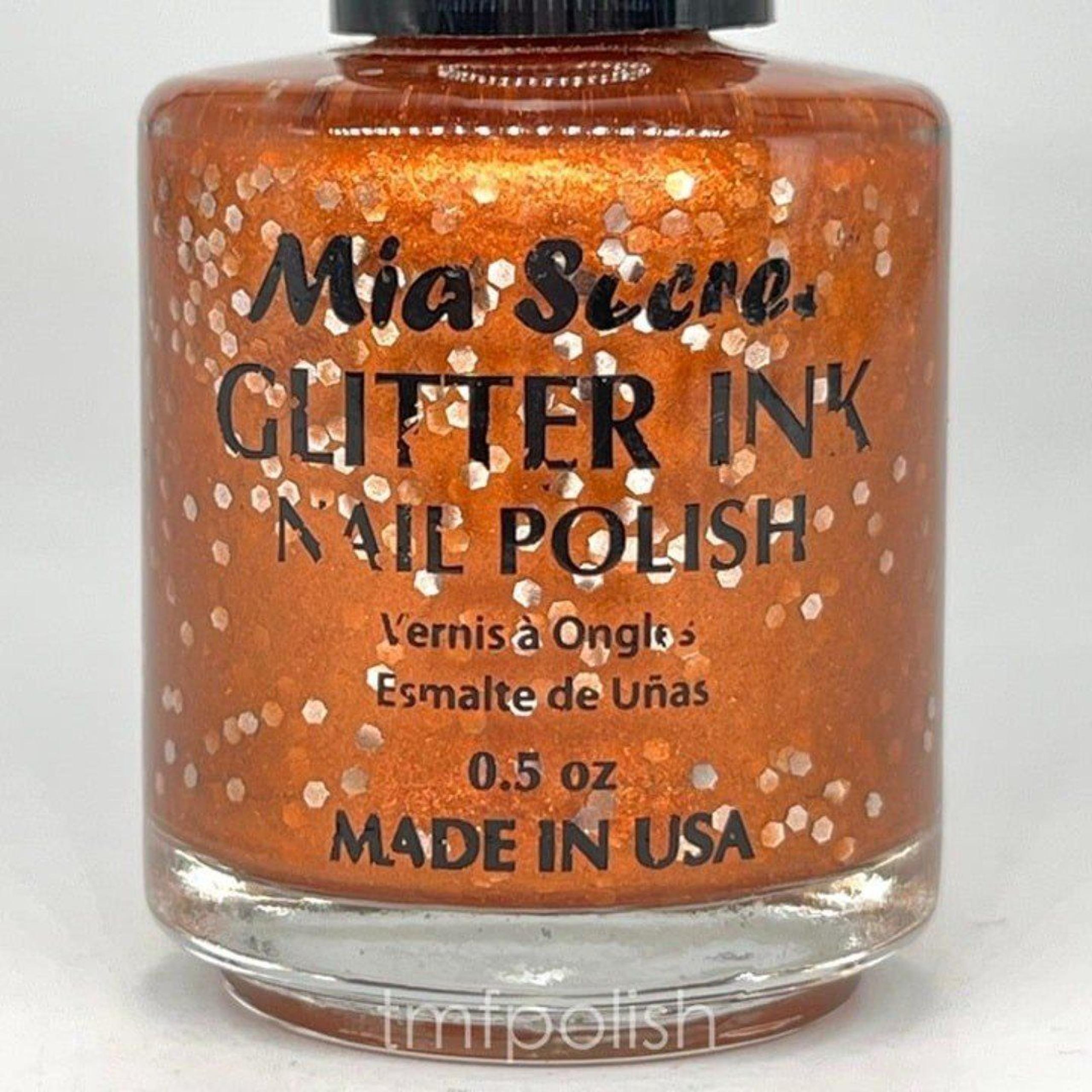 New Mia Secret Nail Polish - Bronze Glitter