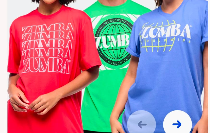 Original zumba wear!! T-Shirt 3 PK. UNISEX sizing!