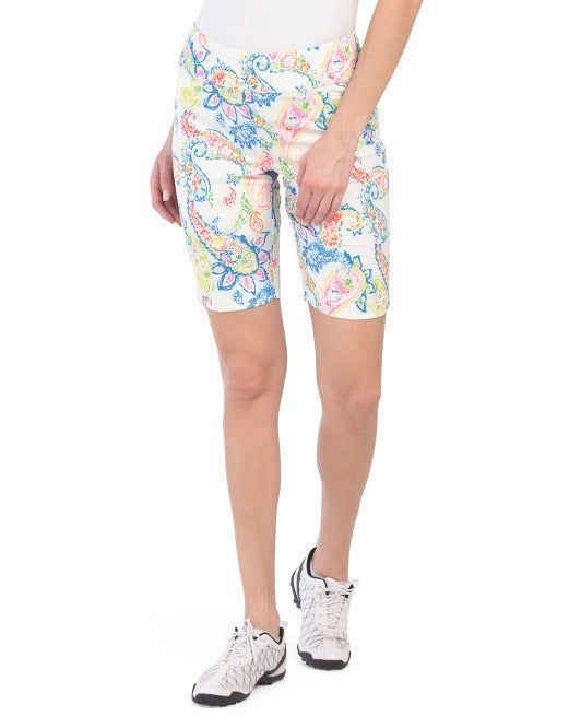 NWT IBKUL CORAL Pullon Golf short 4