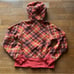 LULULEMON FULL ZIP SCUBA HOODIE/JACKET-ORANGE/BLACK/YELLOW PLAID-6